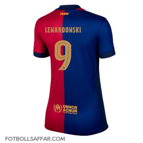 Barcelona Robert Lewandowski #9 Hemmatröja Dam 2024-25 Kortärmad